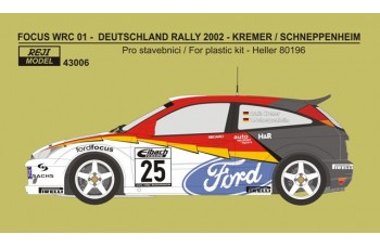 Decal – Ford Focus WRC 01 - Rally Deutschland 2002